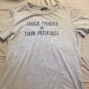 Short sleeve tee size 4, gray